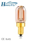 Светодиодсветодиодный мини-лампа HoenyFly T22 LED E14E12, 2 шт., 1 Вт, 30006000K, 12 В постоянного тока, 220 В, 220 В, диммируемая лампочка, лампочка с теплым белым желтым стеклом