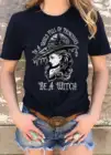 Женская футболка с принтом Be A Witch, из 100% хлопка, с принтом в стиле гранж