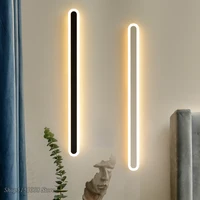 Nordic Minimalist Line Wall Lamp Modern Led Long wall Light Sconce Bedroom Bedside lamp Mirror Lights Indoor Lighting Fixtures