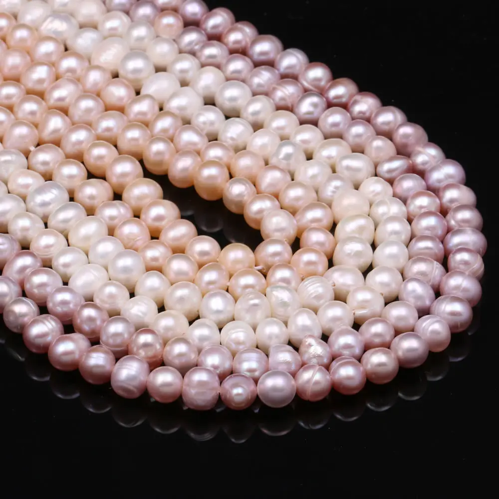 Натуральный пресноводный жемчуг Бисероплетение Высокое качество свободные