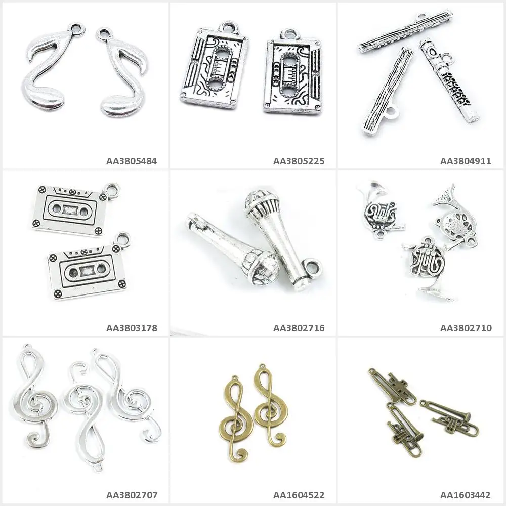 Античные бронзовые посеребренные Подвески для изготовления украшений