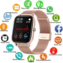 New Smartwatch Ladies Multifunctional Sports heart rate Blood pressure waterproof sports watch smart watch For men And women+Box