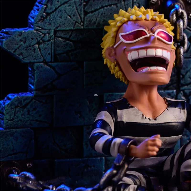 Фигурка игрушечная YZ Аниме One Piece сидячее кресло приманка донкиксот фламинго нить