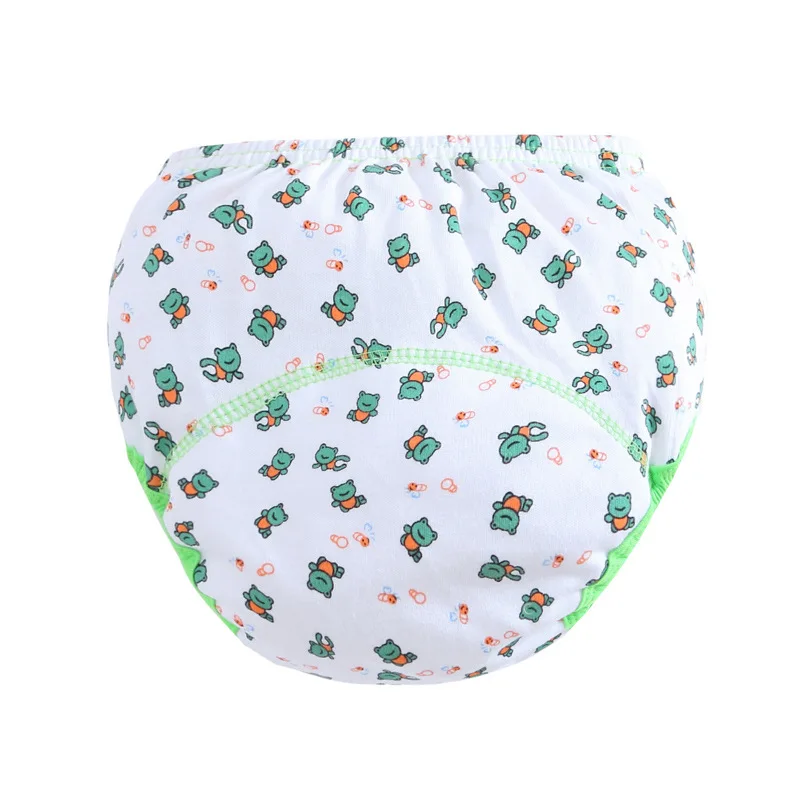 

3Pcs Baby Nappy Diaper Training Printed Pants Cotton Reusable Baby Diapers Waterproof Cloth Nappies Washable Diapers