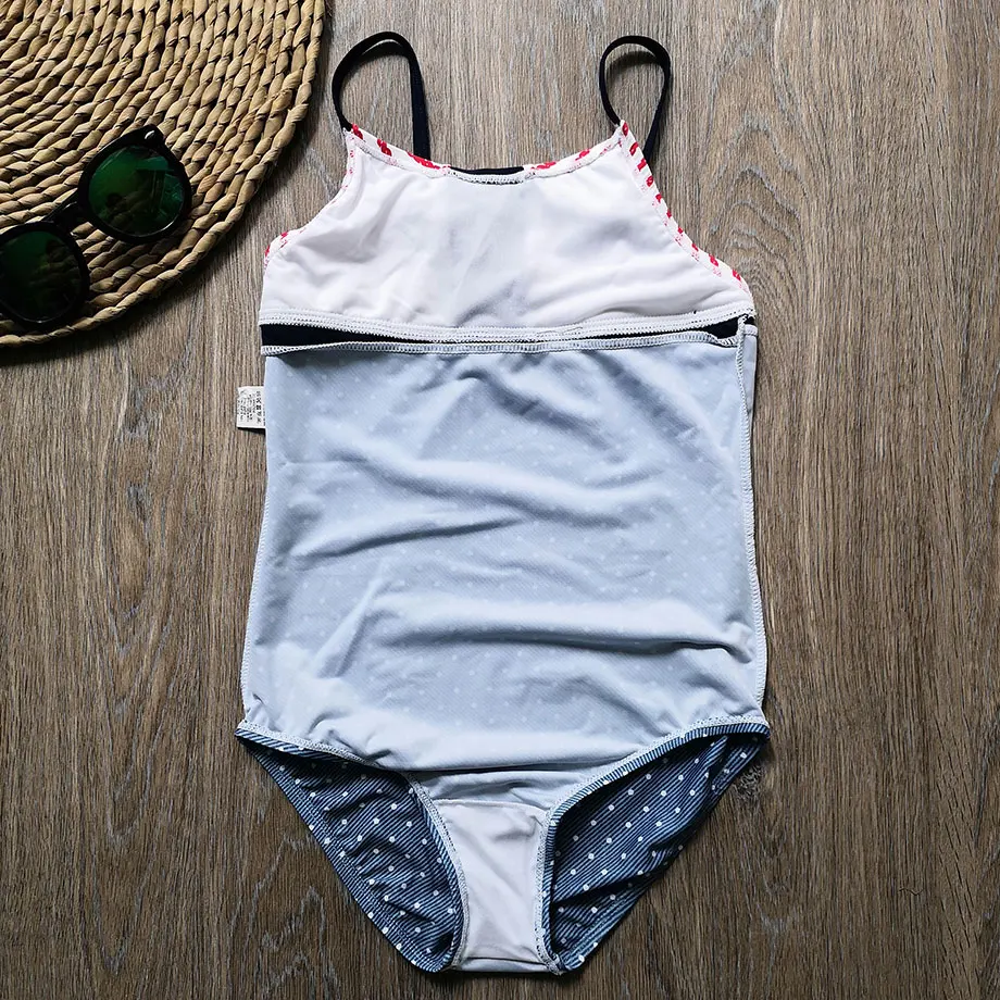 Женский слитный купальник детский в горошек купальные костюмы для