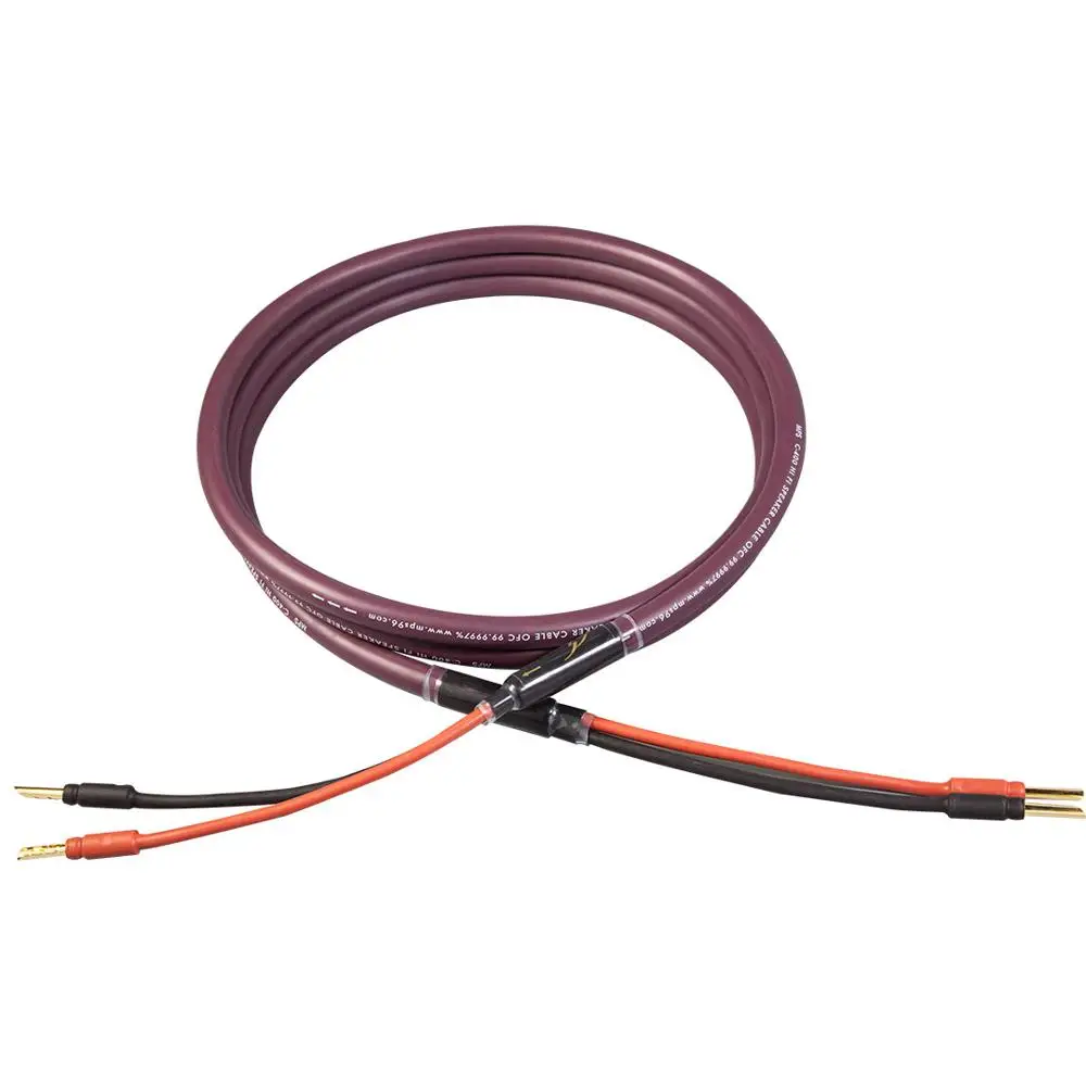 HiFi MPS C-400SP 99.9997% OFC 24K позолоченный разъем штекер бананового динамика кабель