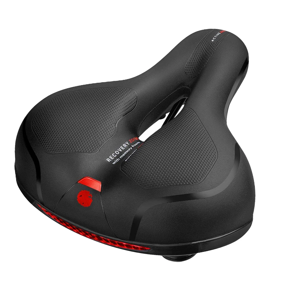 

MTB Bike Bicycle Saddle Rail Hollow Breathable Absorption Rainproof Soft Memory Sponge Bike Cycling Seat Bike Accessories 2021