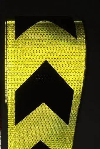 10cm yellow black AW 1 м длинная самоклеящаяся ПВХ Светоотражающая Лента безопасности дорожного движения Строительная площадка светоотражающий знак - Цвет: 10cm yellow black AW