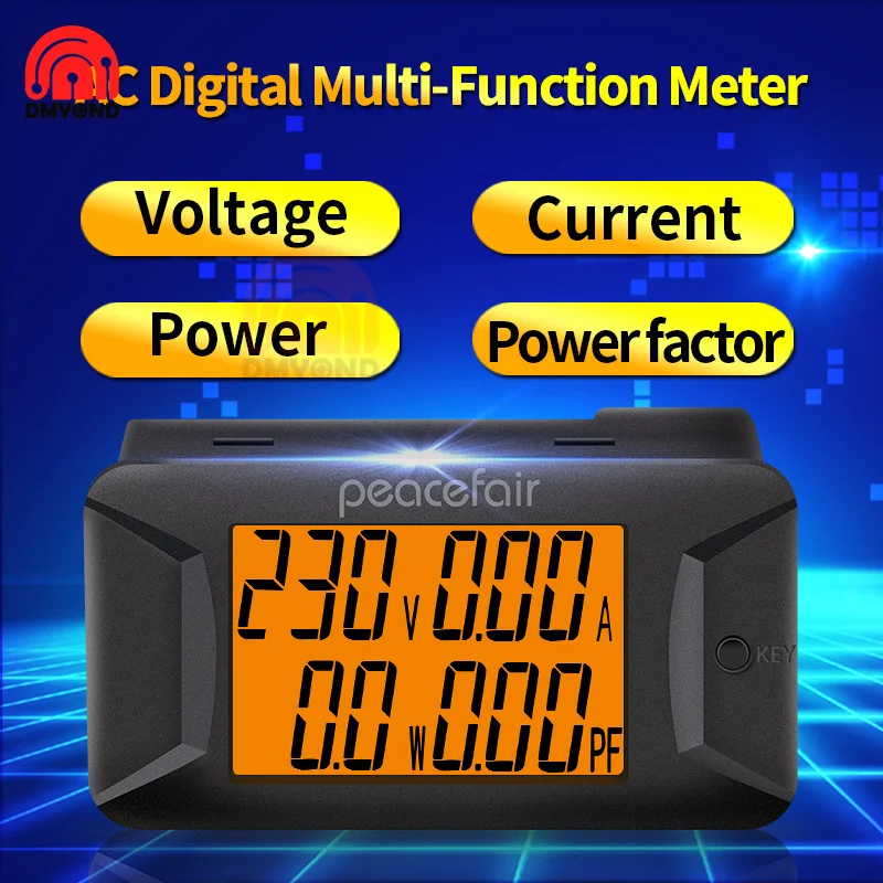 PZEM-028 AC 40-400V 100A Цифровой мультиметр Напряжение ток Мощность измеритель