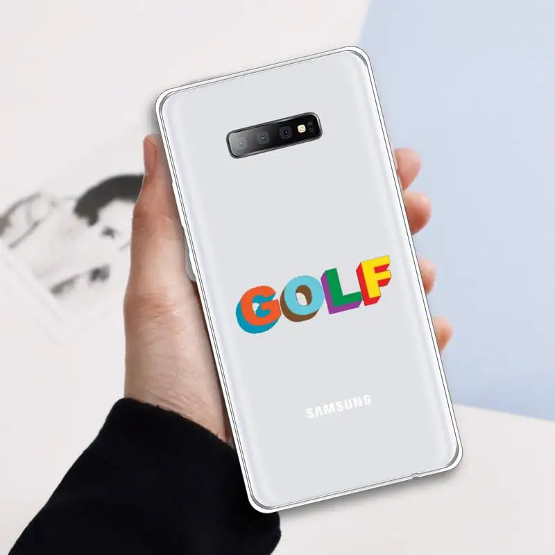 

Rapper Tyler Creator golf Phone Case Transparent For Samsung Galaxy A 71 21s S note 8 9 10 plus 20 ultra