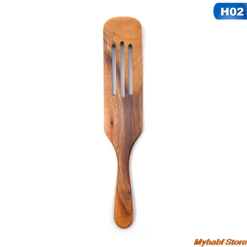 

5pcs/set Non-stick Wooden Spatula Food Stirring Drain Spatula Sauce Omelette Spatula Frying Shovel Home Kitchen Cooking Utensil