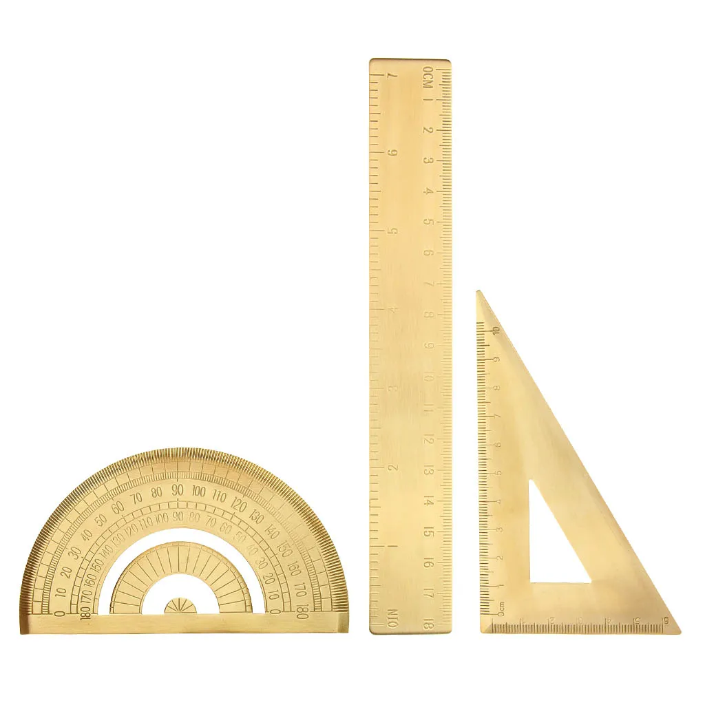 

Jewelry Design Measuring Tools Geometry Maths 18cm Ruler 180 Protractor