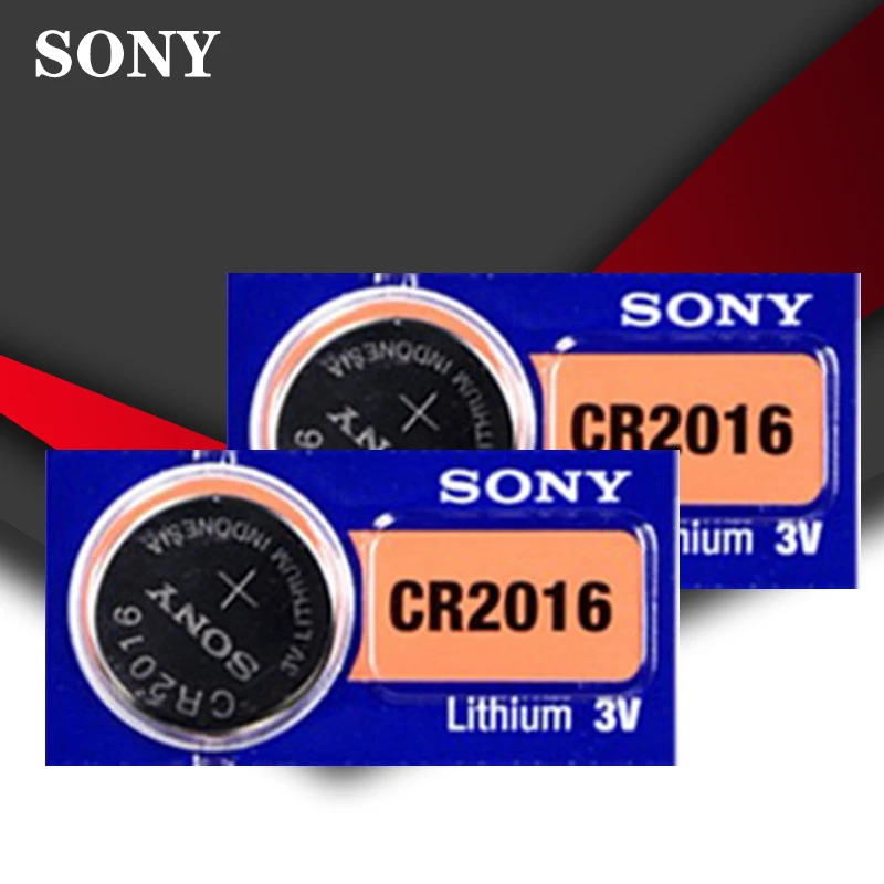 2 шт./лот SONY 3V литиевая клетки батарея таблеточного типа DL2016 KCR2016 CR2016 LM2016 BR2016