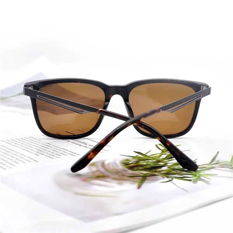 

LUCIDIE Men Vintage Acetate Polarized Sunglasses Unisex Classic Design Sun Glasses Coating Lens Driving Eyewear for Men/Women