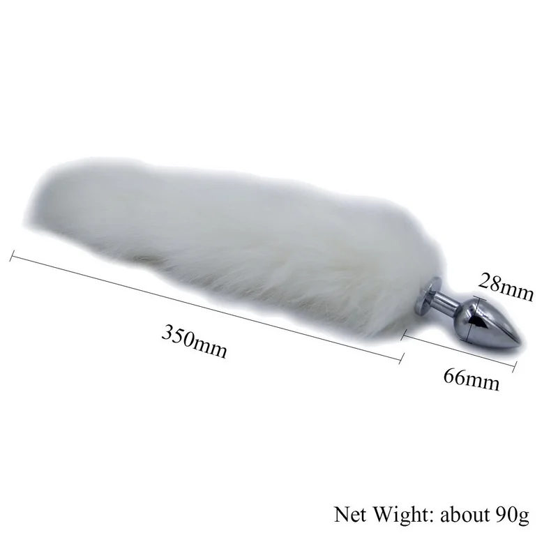 Fox Tail Anal Plug In Adult Games Stainless steel Bead Butt Stimulator Sex Products Flirt Toys For Women | Красота и здоровье