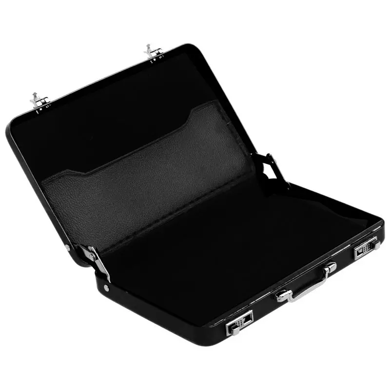 

Aluminum password box Card Case Mini suitcase Password briefcase Black