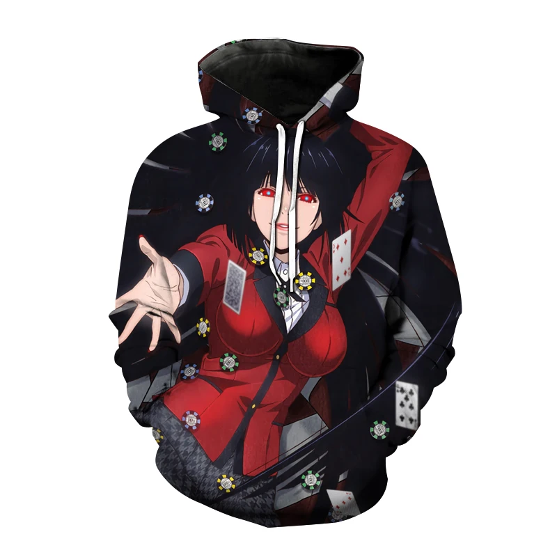 

Kakegurui 3D Print Hoodies Anime Men Women Casual Fashion Sweatshirt Oversized Hoodie Harajuku Trendy Pullover Unisex Hoody Coat