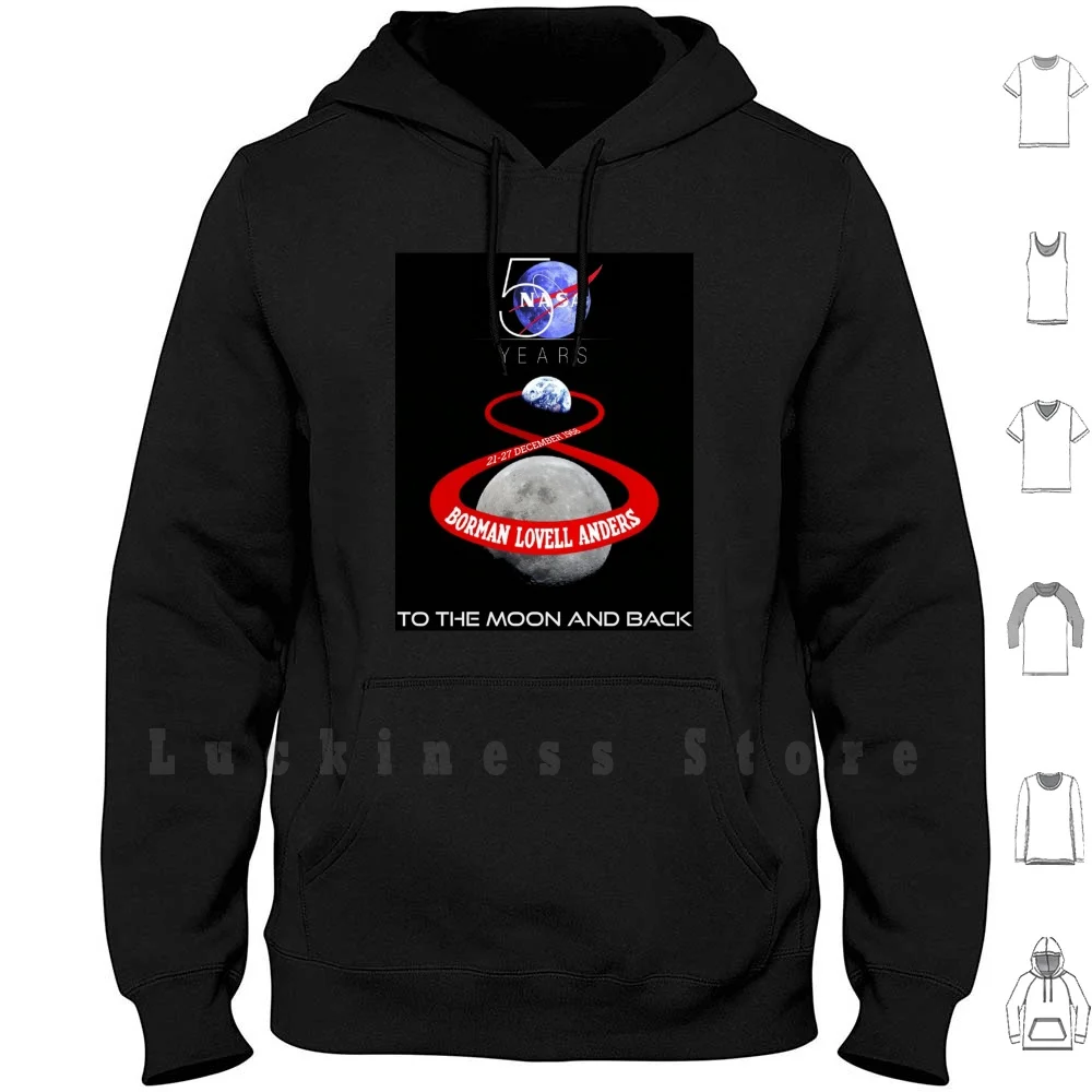 

Apollo 8 Earthrise - 50th Anniversary hoodies long sleeve Apollo 8 Earthrise Lunar Mission Space Travel 50th