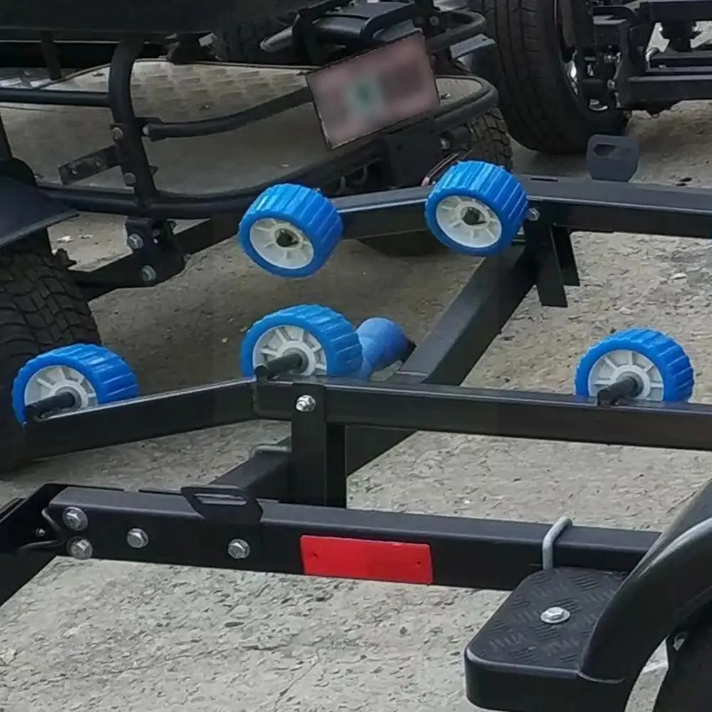 

5 Inches Blue Roller Boat Trailer Wobble Rollers Accessories For Motorboats Trailer Accessories I3s0