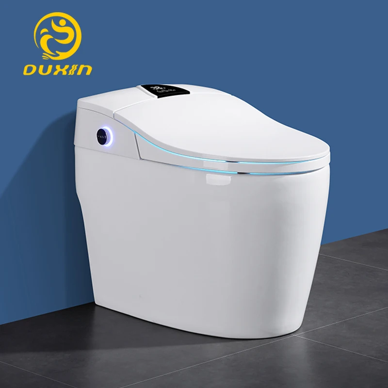 Умное полностью автоматическое сиденье унитаза самоочищение воспроизведение
