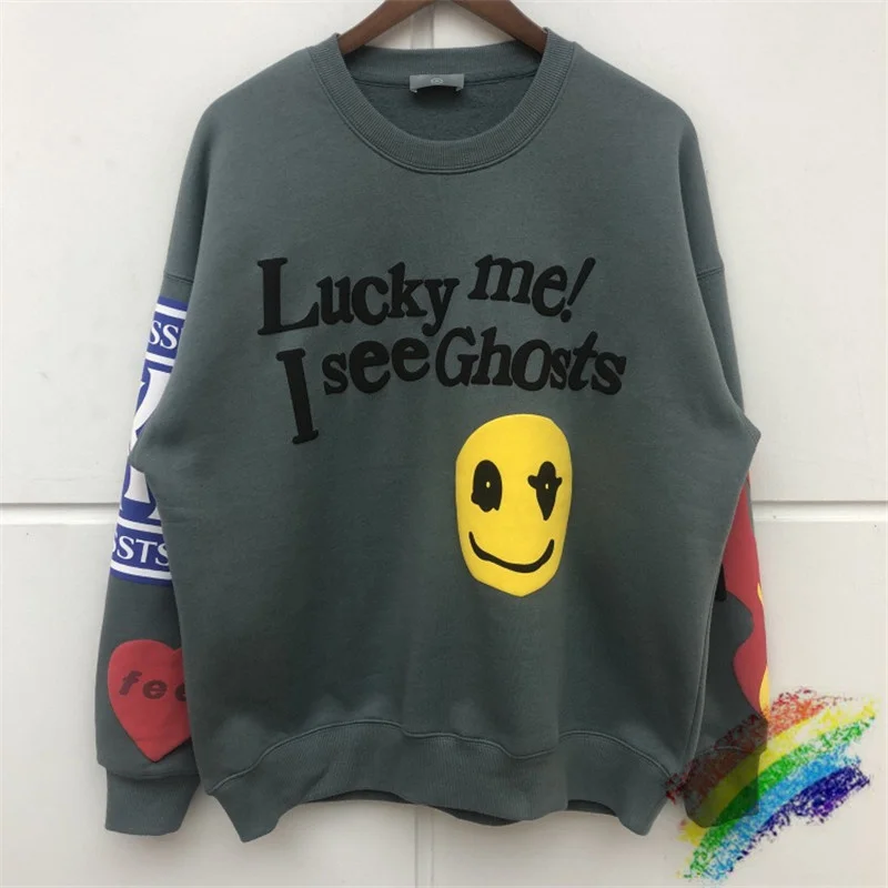 

3D printing Luck Me I see Ghosts Hoodie Kanye West Hoodie Men Women Streetwear Pullover Sweatshirts KIDS SEE GHOSTS Hoodie