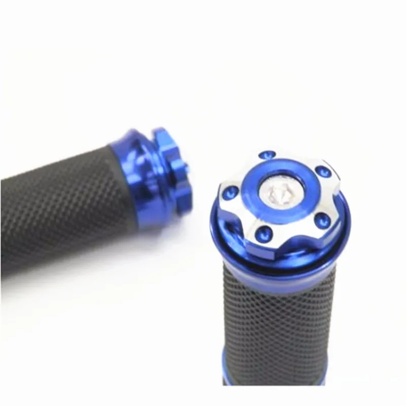 Мотоциклетные ручки 7/8 дюйма 22 мм синие и черные для Honda Kawasaki Yamaha KTN кроссовый
