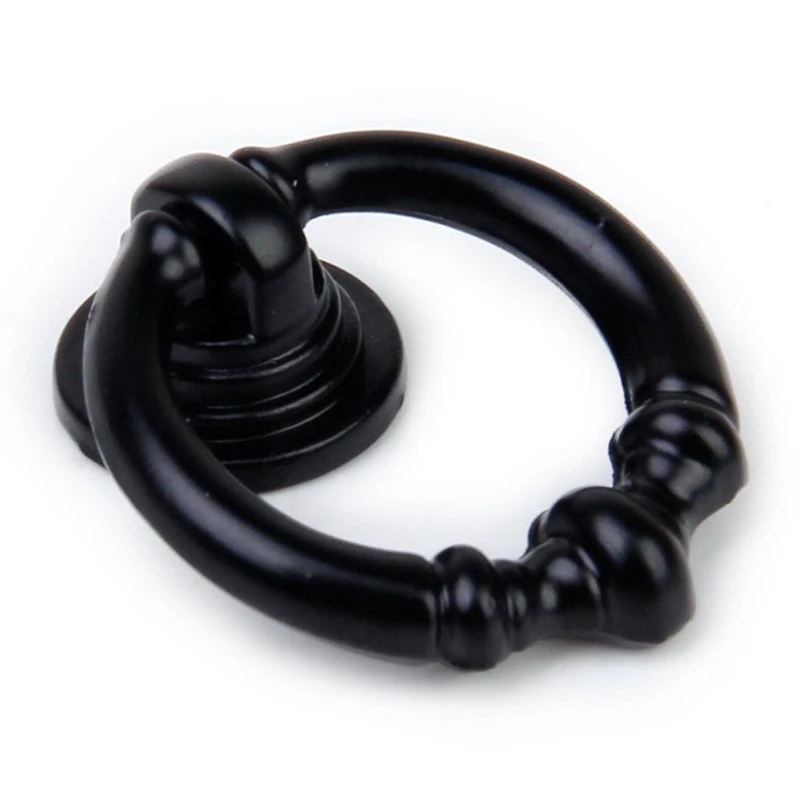 2 шт Ретро кухонная мебель шкаф выдвижной ящик ручка матовый черный|Ручки шкафа| |