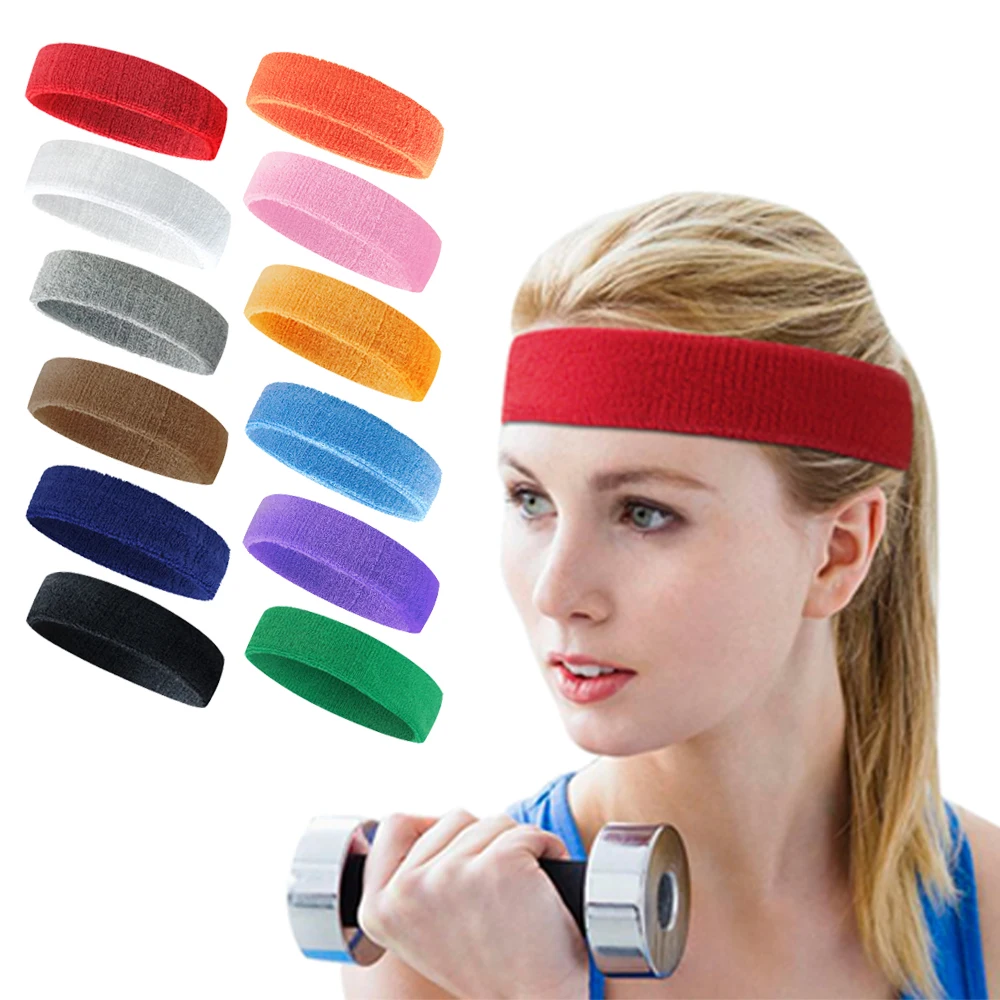 

1PCS Yoga Headband Sports Gym Stretch Head Band Mens Women Sweatproof Breathable Hair Band Sweat Sweatband Headband