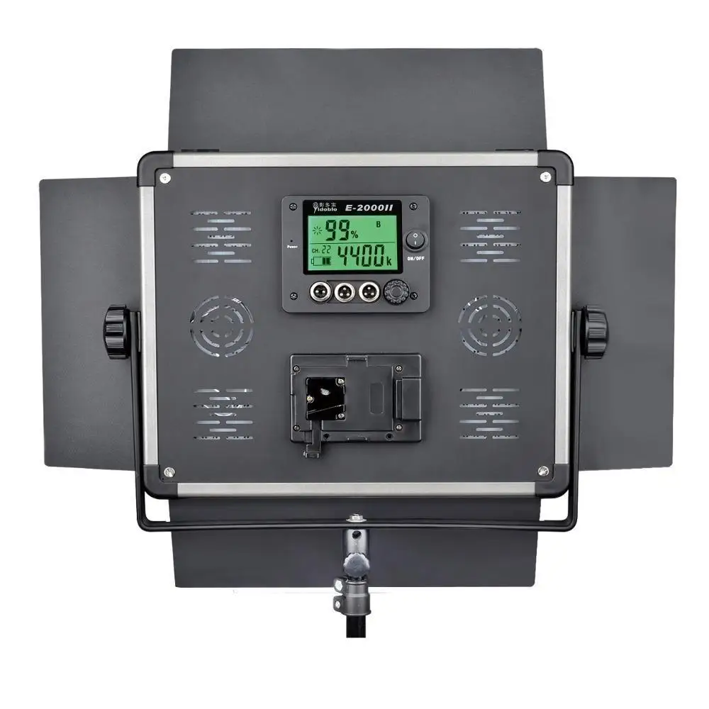 

DHL 2 pcs Led video light lcd screen Remote Control Lamp E-2000II Continue Lighting Studio Photography led Panel video Lighting