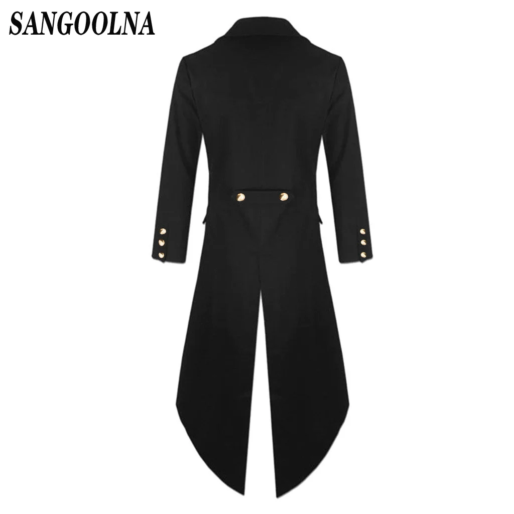 Взрослый мужской костюм в викторианском стиле черный фрак с смокингом