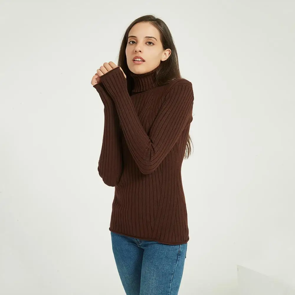 Wixra 2020 новинка базовая водолазка однотонный тонкий свитер пуловеры