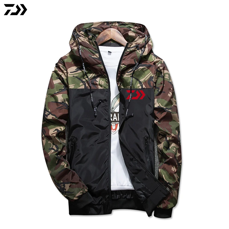 Мужская куртка спортивная для рыбалки на открытом воздухе с капюшоном рубашки