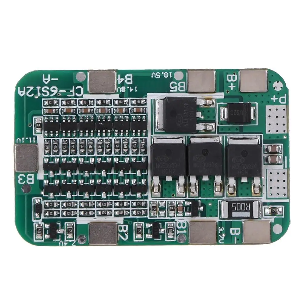 6S 15A 24V PCB BMS литий ионная батарея Защитная плата для 6 пакетов 18650 литиевая