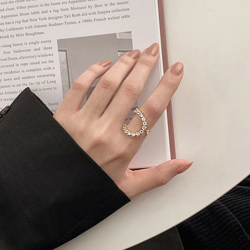 Женское Открытое кольцо с большим жемчугом характерные модные персональные