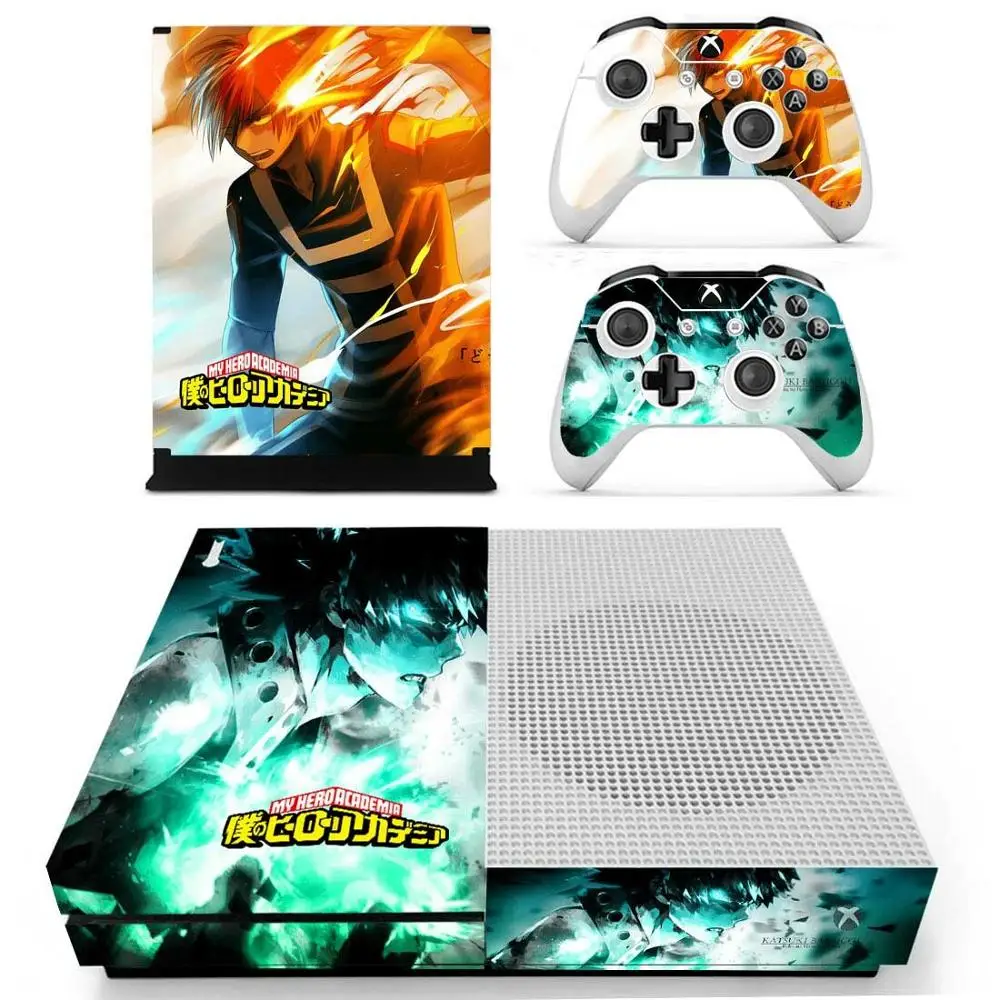 My Hero academic наклейка s для Xbox One S виниловое покрытие наклейки Стикеры one Slim консоль и