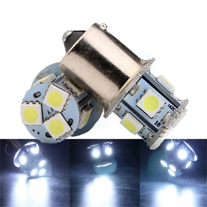 

10 шт 24V светодиодный Белый 1156 P21W Ba15s 8 SMD 5050 светодиодный 8SMD тормоз задних фонарей, фонарей указателей повтора сигнала светильник лампа DC 24V