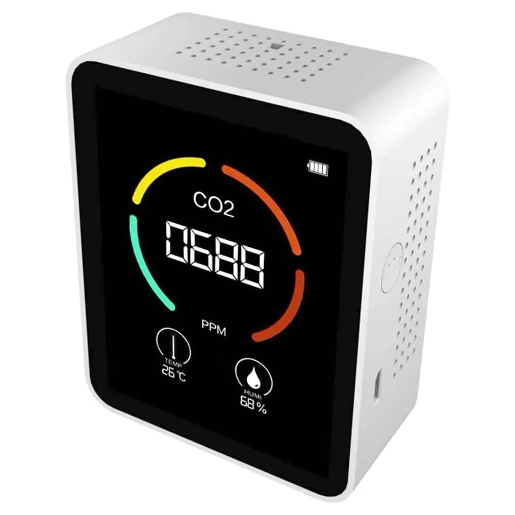 

Air Quality Detector Three-in-one Wireless APP Carbon Dioxide Detector With 60-day Data Storage Temperature Sensor