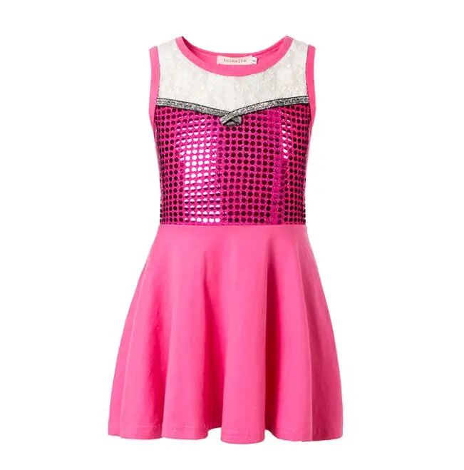 pink elsa Lilo/платье с вышивкой; костюм для девочек; костюм Лило на день рождения; наряд для дня рождения; Гавайское платье; детское платье принцессы - Цвет: pink elsa