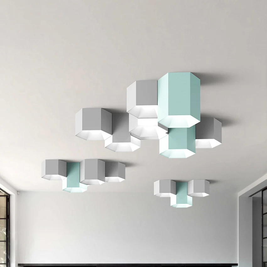 Современная потолочная лампа Macaron для освещения гостиной спальни коридора дома