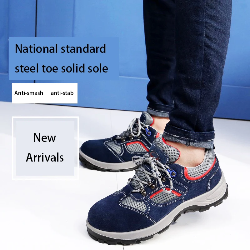 Одна пара защитная обувь Мужская Зимняя Повседневная защита от проколов