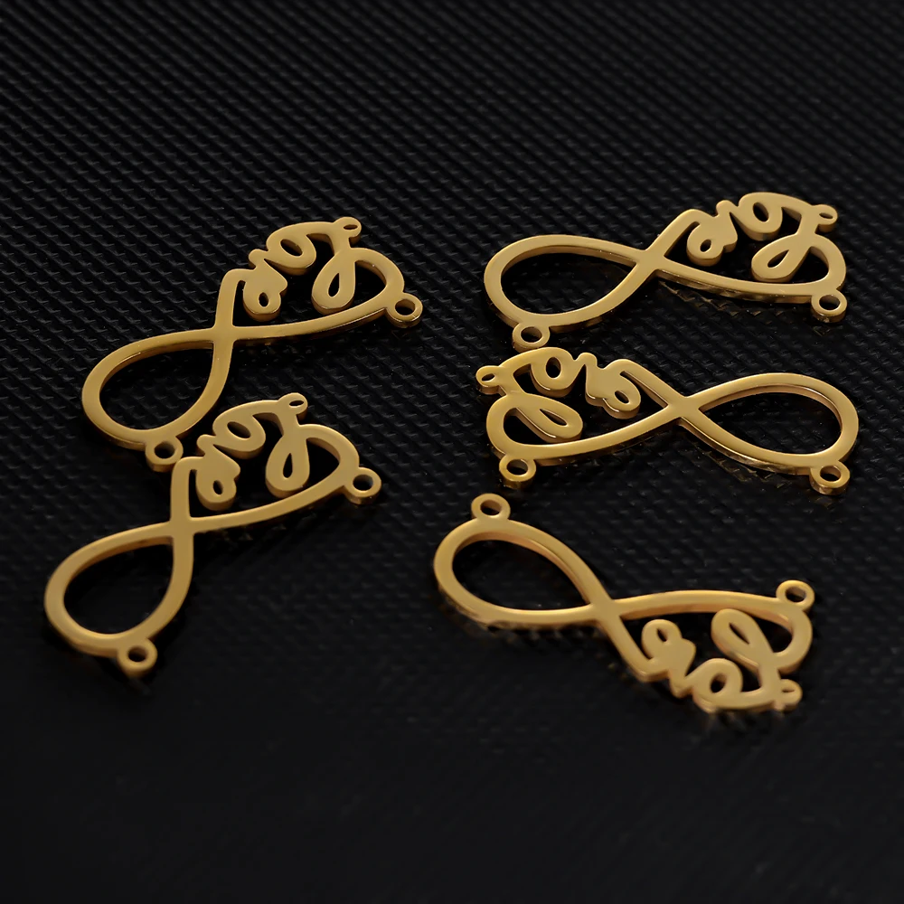 Semitree 5 шт. нержавеющая сталь Бесконечная любовь ожерелье подвеска Подвески