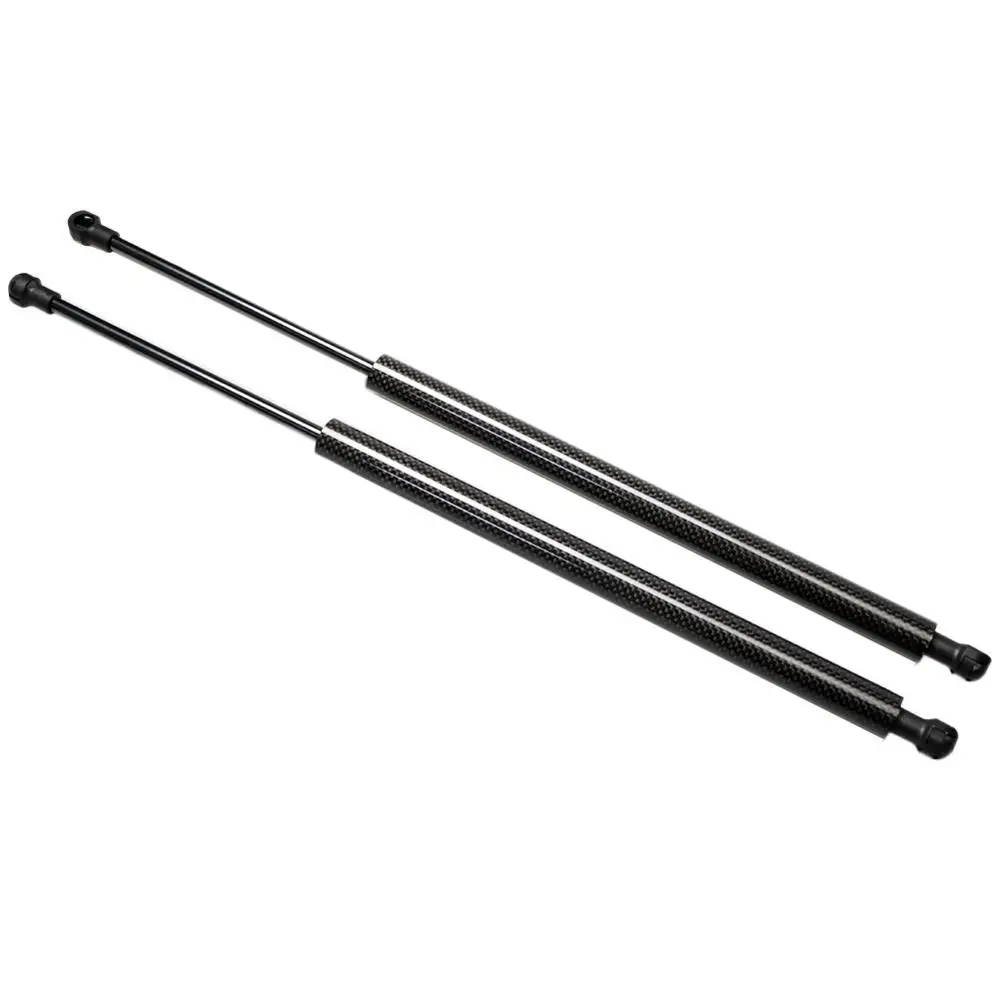Для Nissan Мурано Z50 2003-2007 капот автомобиля капот из углеродного волокна газовые упоры, амортизационные стойки авто Лифт поддерживает пружинную стойку 372 мм - Цвет: black carbon fiber