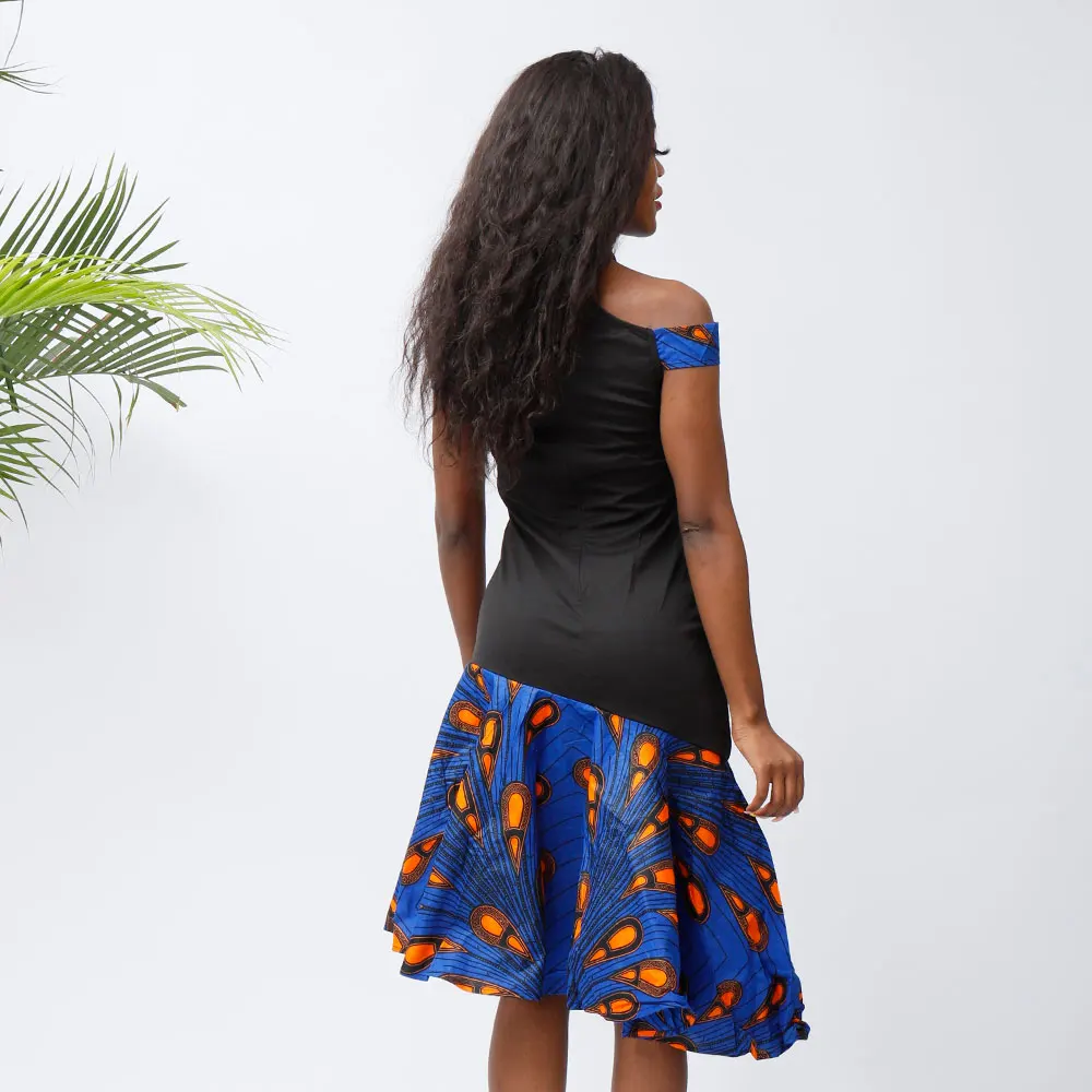 

African dresses for women fashion Halter Dress Sexy black dress African sexy party dress Ankara dresses