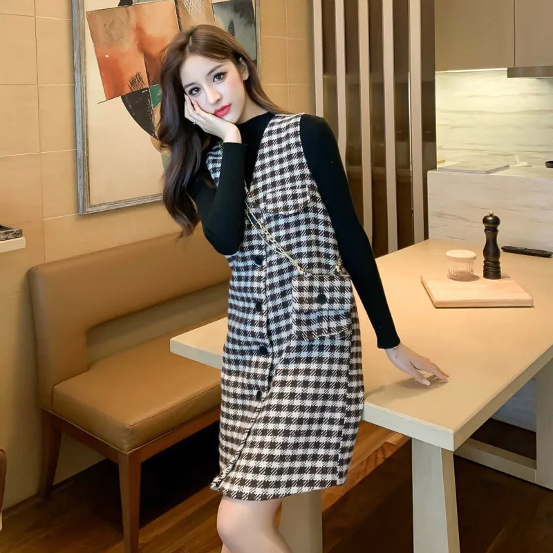 Женский винтажный комплект из двух предметов Элегантное повседневное мини