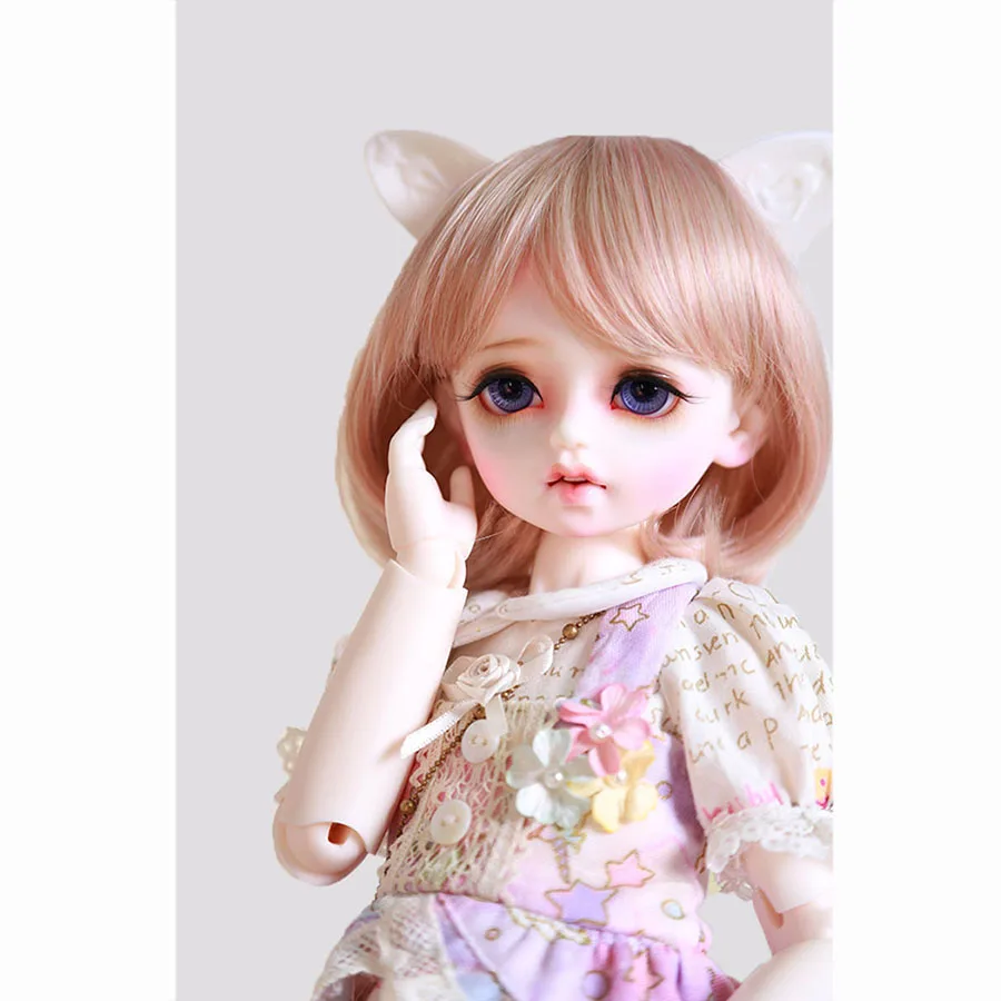 Bybrana короткие разноцветные прямые волосы 1/3 1/4 1/6 1/8 BJD парик из термостойкого