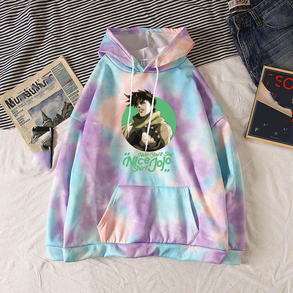 

JoJo's Bizarre Adventure Hoodie Joseph Joestar Print Pullover Loose Casual Unisex Top