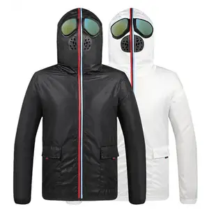 Imported Men Women Glasses Sun Protection Jacket Hooded Windbreaker Outdoor Sport Couple Skin Clothing Zipper