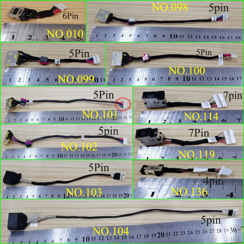 ChengHaoRan 1 шт. DC разъем для подключения кабеля питания lenovo/ACER/DELL/Samsung/Toshiba/Asus/HP/Sony