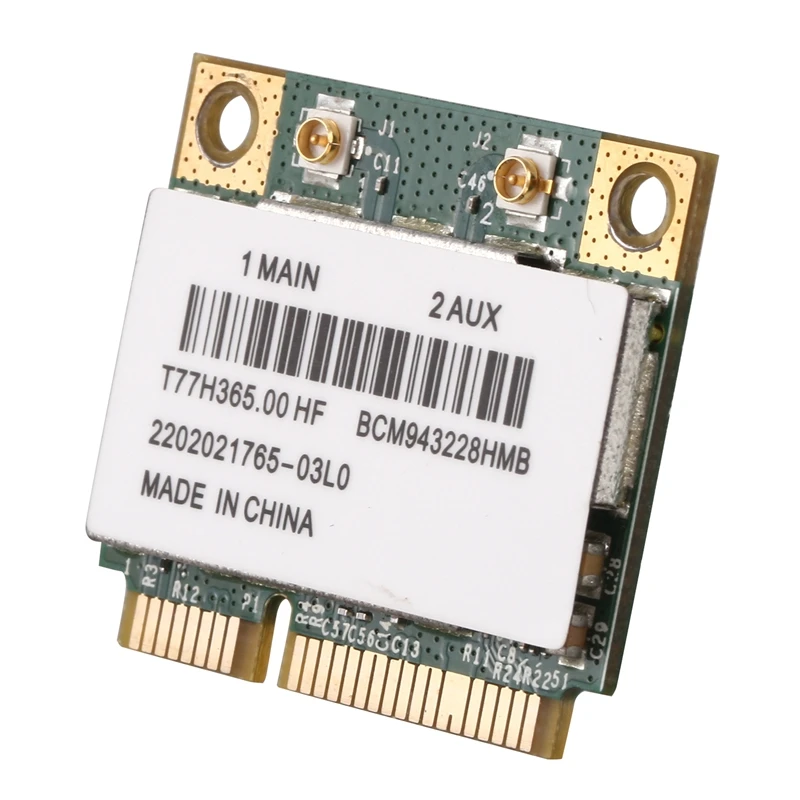 BCM943228HMB 2 4G/Wi Fi 5 ГГц Dual Band WI FI карты 300 Мбит/с Bluetooth 4 0 Половина MINI pci e карта Тетрадь