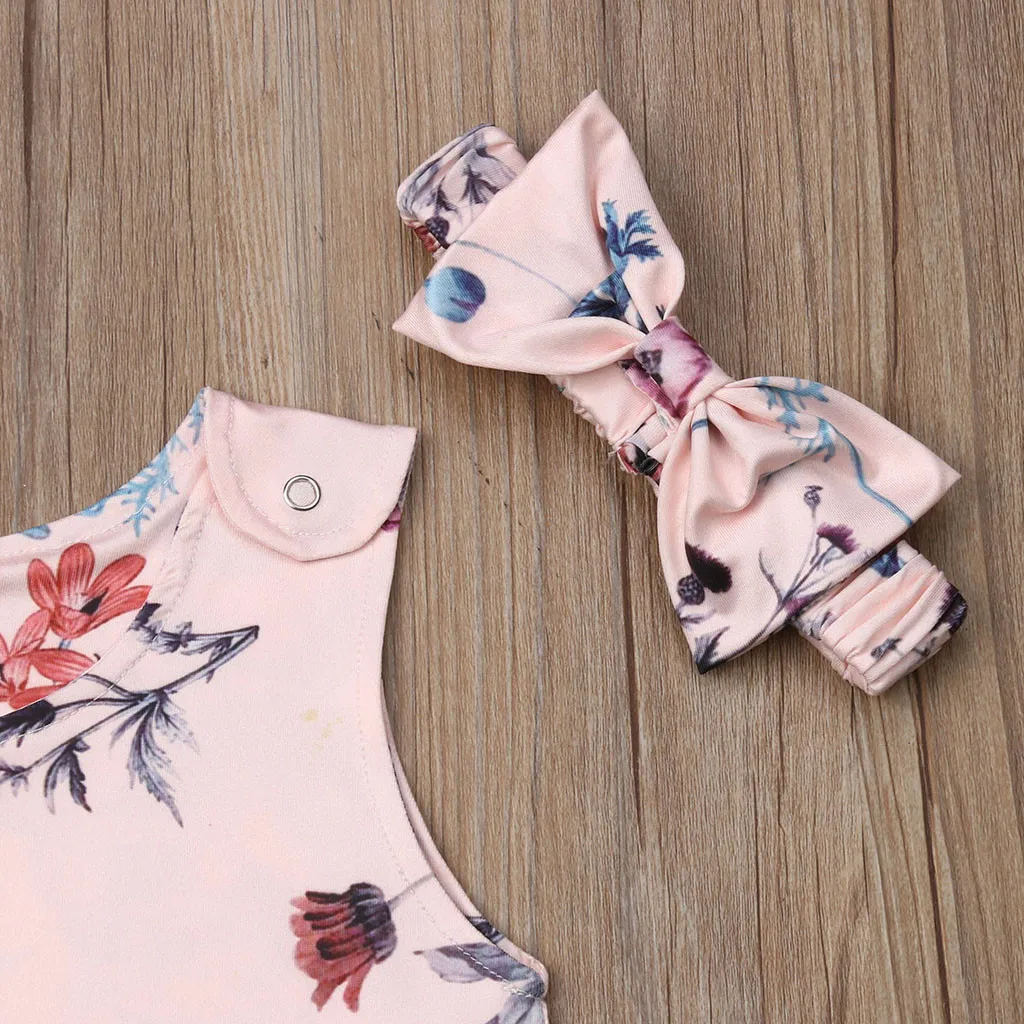 Боди для новорожденных с круглым вырезом одежда цветочным рисунком малышей